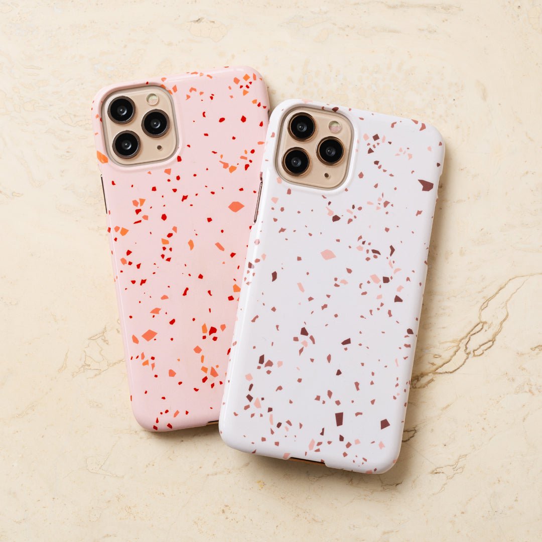 Neutral Terrazzo Printed Phone Cases by The Dairy - The Dairy