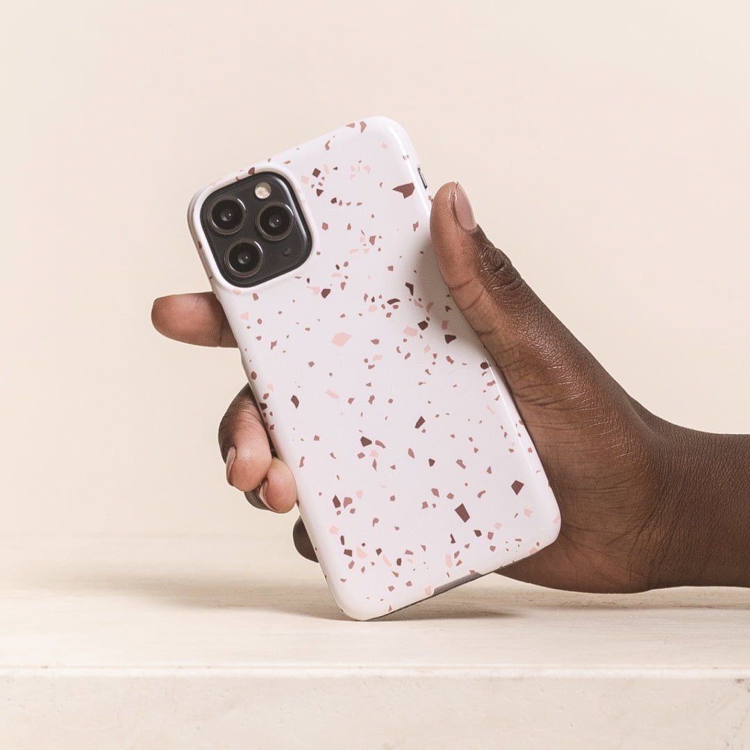 Neutral Terrazzo Printed Phone Cases by The Dairy - The Dairy