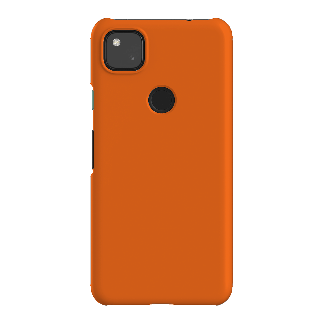 Bright Orange Matte Case Matte Phone Cases Google Pixel 4A 4G / Snap by The Dairy - The Dairy