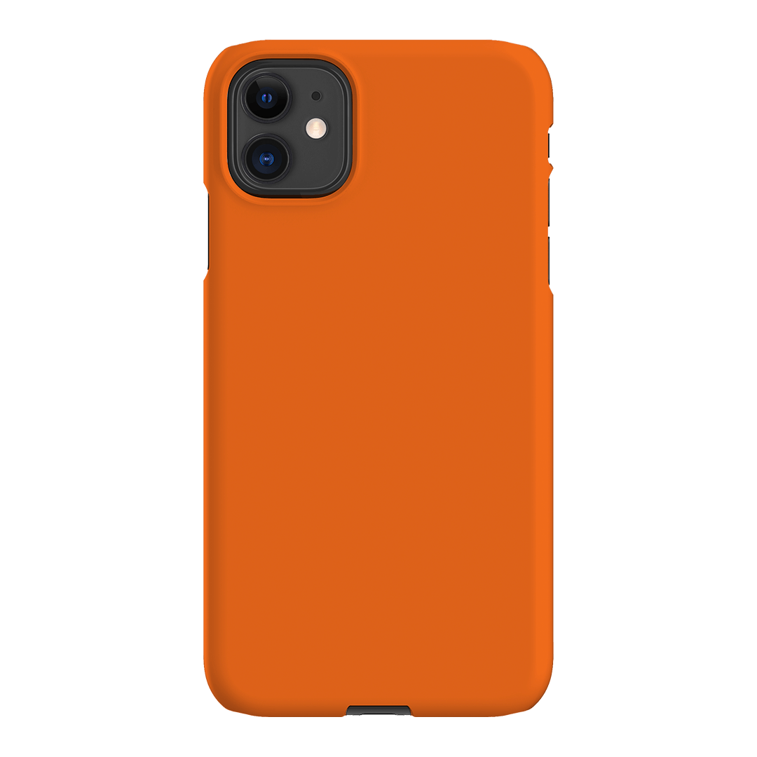 Bright Orange Matte Case Matte Phone Cases iPhone 11 / Snap by The Dairy - The Dairy