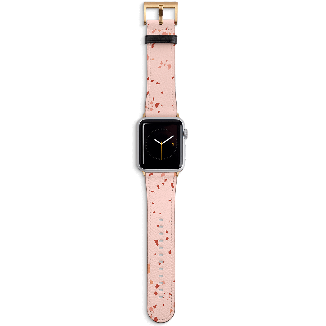 Capri Terrazzo Apple Watch Strap Watch Strap 42/44 MM Gold by The Dairy - The Dairy