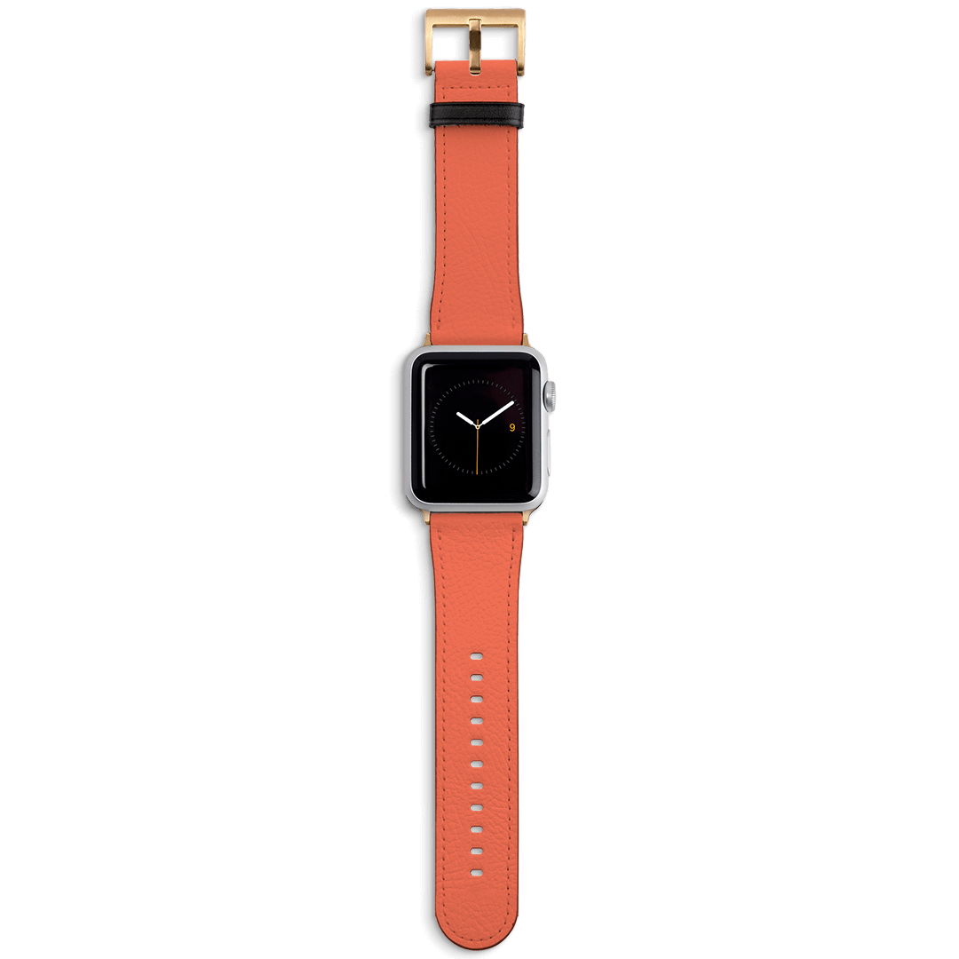 Coral Apple Watch Band Watch Strap 38/40 MM Gold by The Dairy - The Dairy