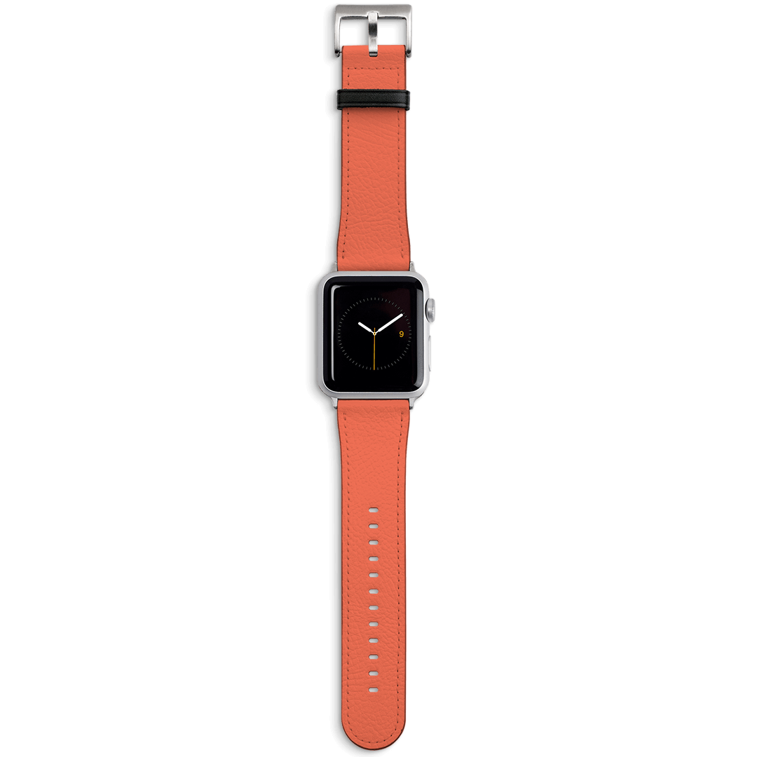 Coral Apple Watch Band Watch Strap 42/44 MM Silver by The Dairy - The Dairy