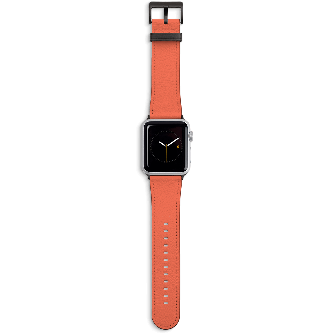 Coral Apple Watch Band Watch Strap 42/44 MM Black by The Dairy - The Dairy