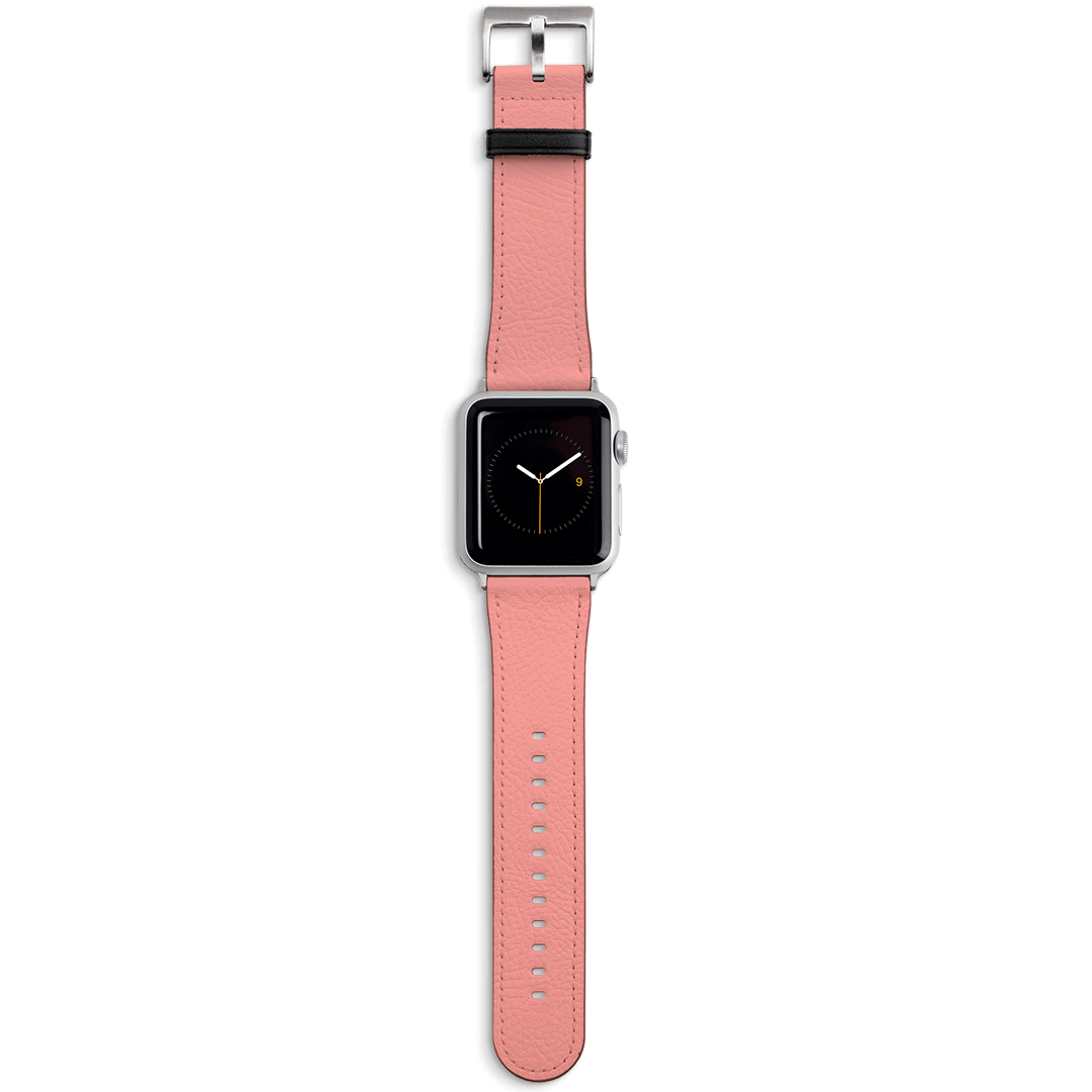 Dark Blush Apple Watch Band Watch Strap Apple Watch / 42/44 MM Silver by The Dairy - The Dairy
