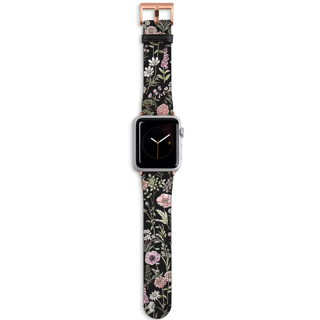 Flower Field Apple Watch Strap Watch Strap 38/40 MM Rose Gold by Typoflora - The Dairy