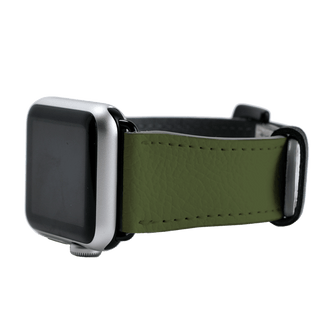 Forest Green Apple Watch Band Watch Strap 38/40 MM Black by The Dairy - The Dairy