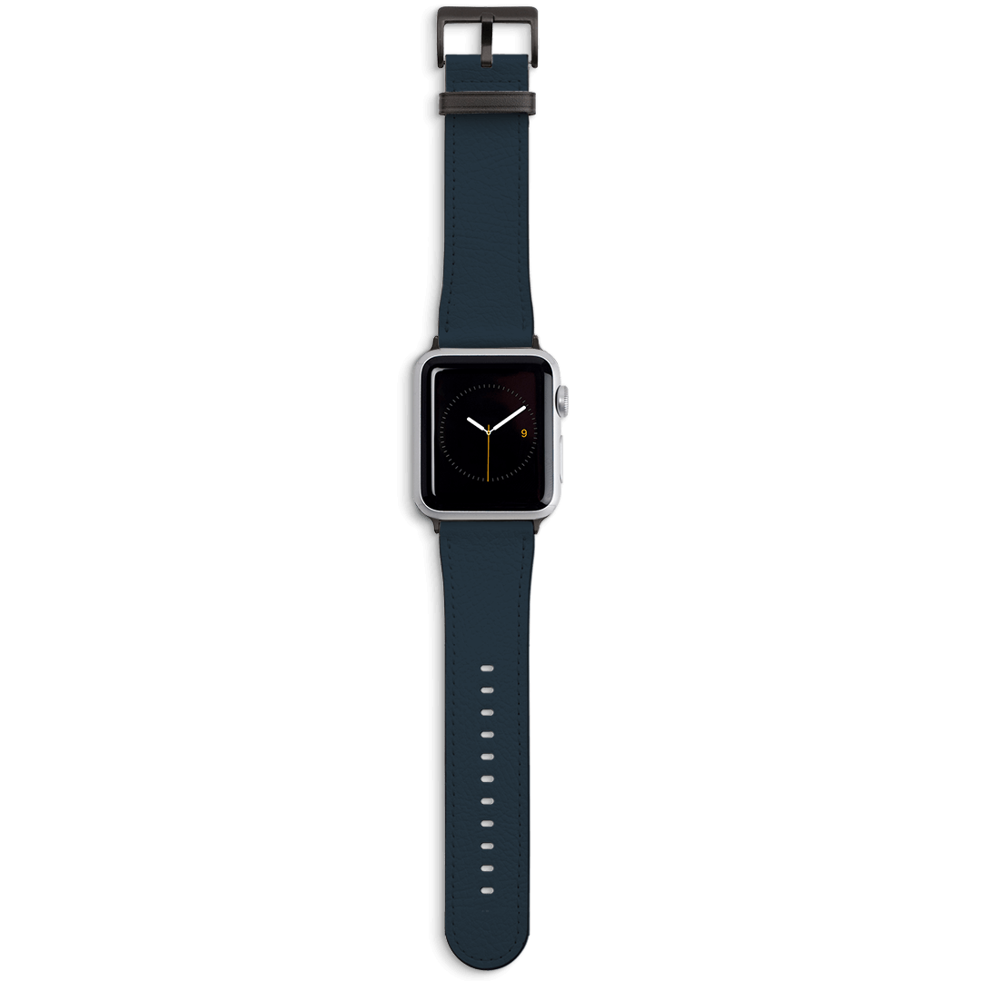 Indigo Apple Watch Band Watch Strap 38/40 MM Black by The Dairy - The Dairy