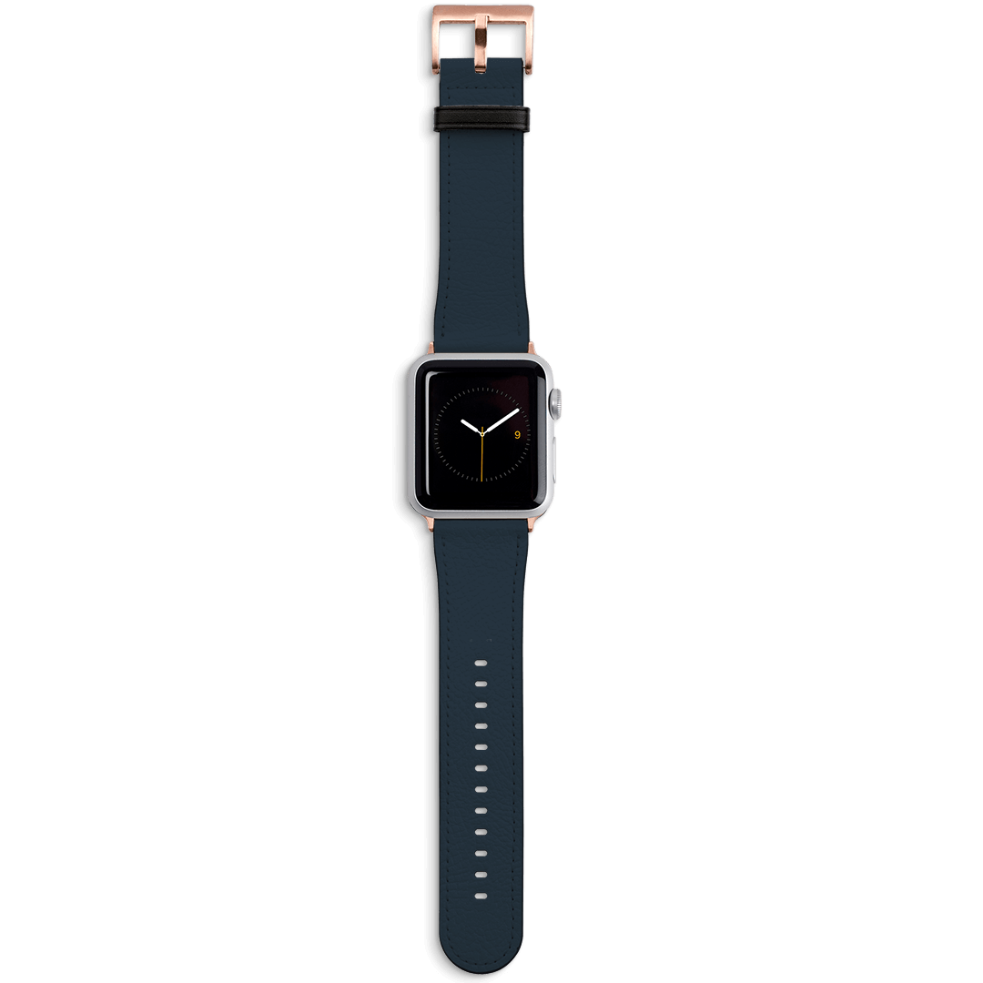 Indigo Apple Watch Band Watch Strap 42/44 MM Rose Gold by The Dairy - The Dairy