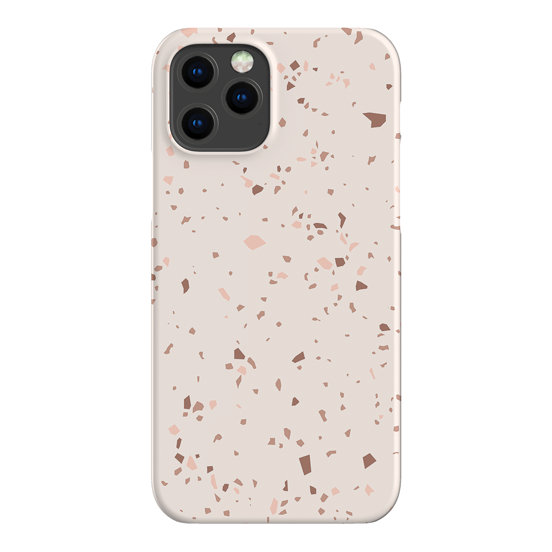 Neutral Terrazzo Printed Phone Cases iPhone 12 Pro / Snap by The Dairy - The Dairy