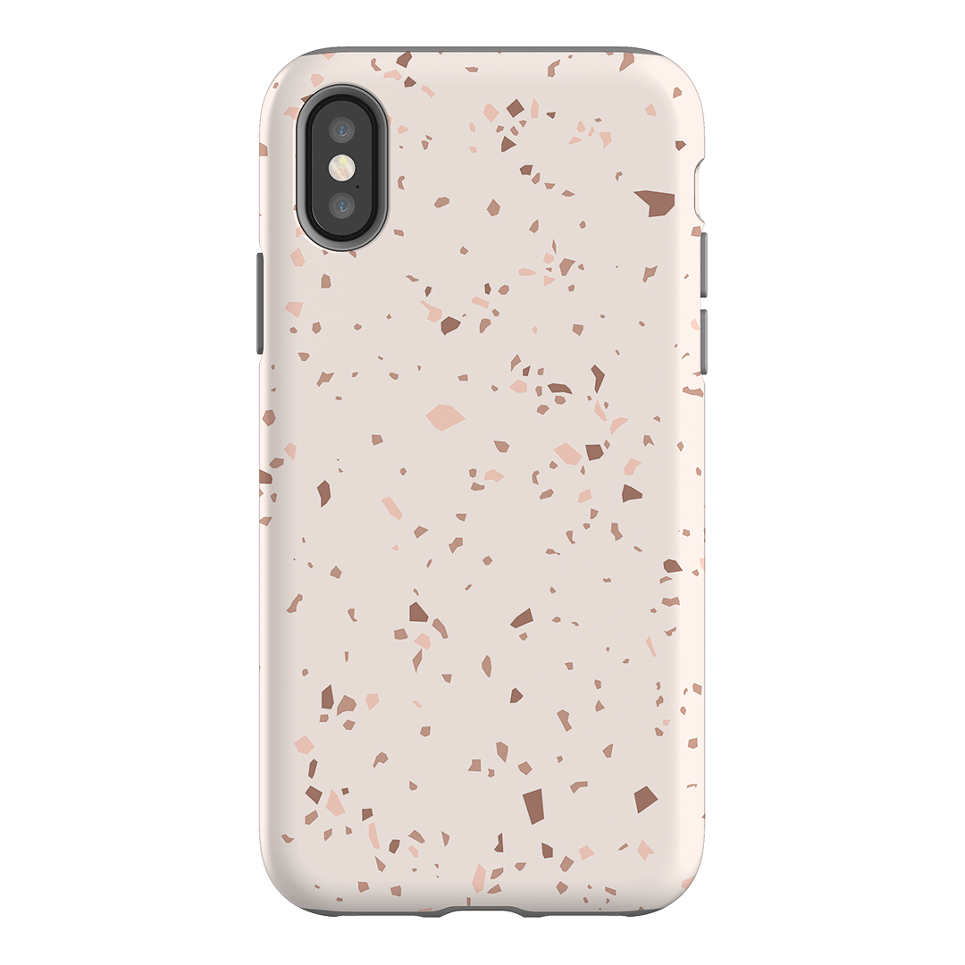Neutral Terrazzo Printed Phone Cases iPhone XS / Armoured by The Dairy - The Dairy