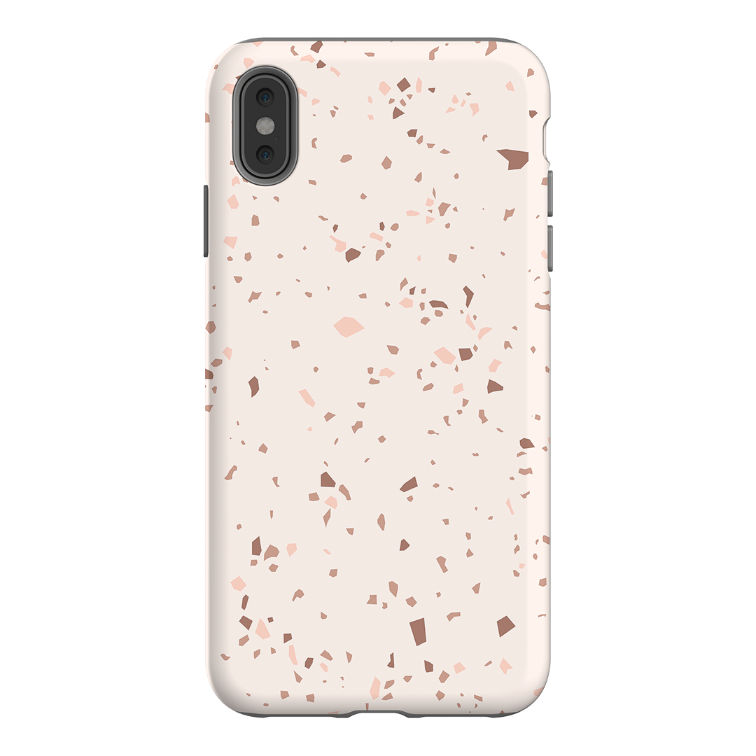Neutral Terrazzo Printed Phone Cases iPhone XS Max / Armoured by The Dairy - The Dairy