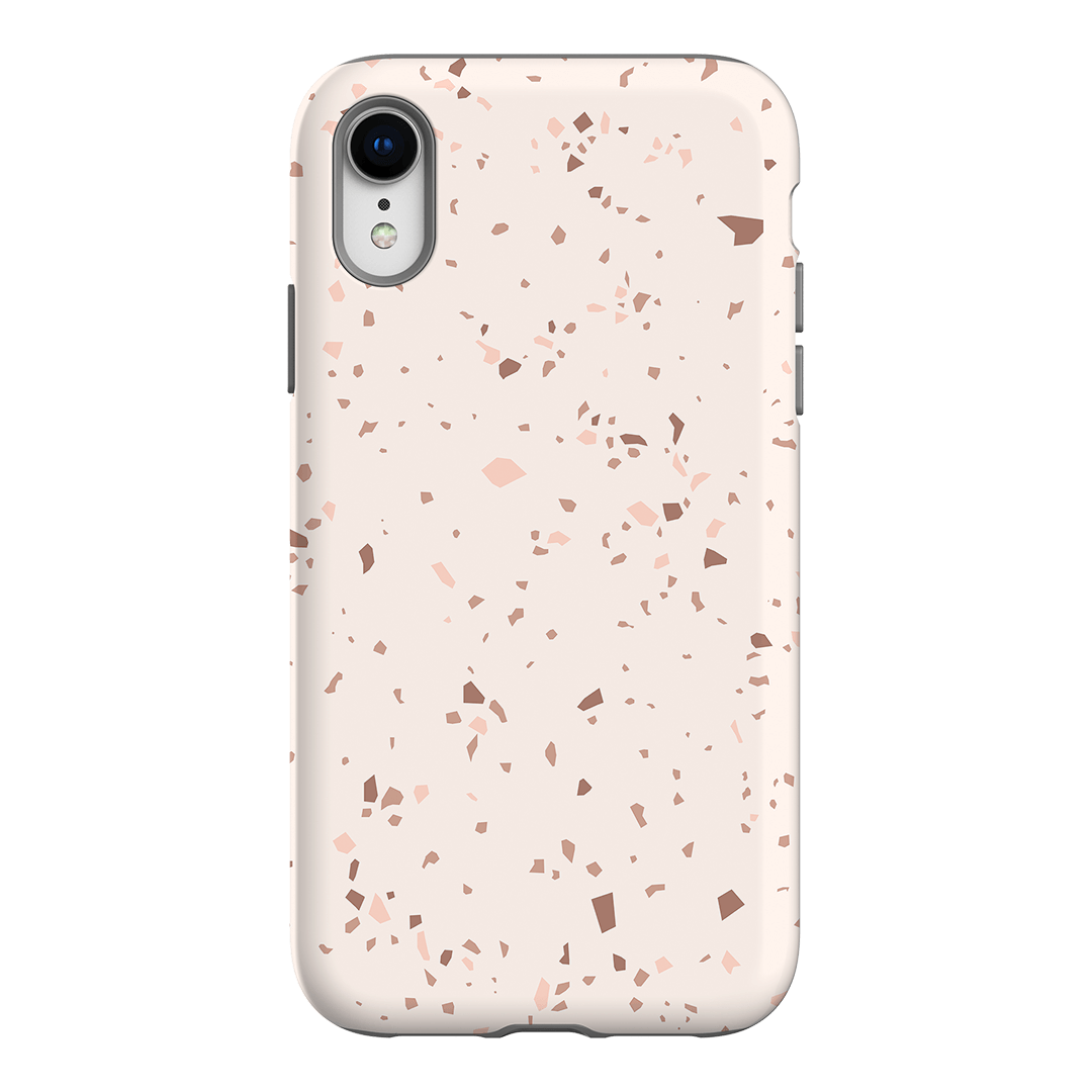 Neutral Terrazzo Printed Phone Cases iPhone XR / Armoured by The Dairy - The Dairy