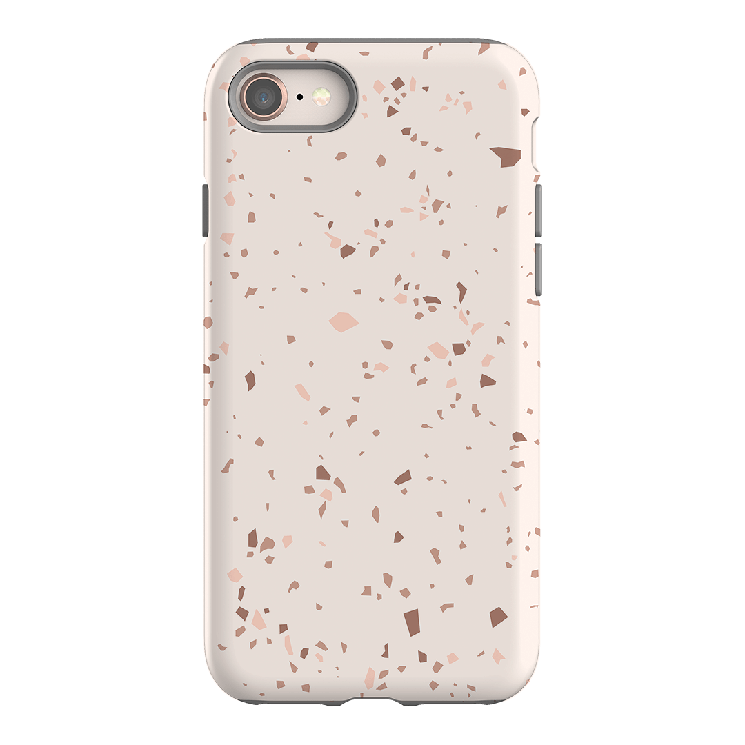 Neutral Terrazzo Printed Phone Cases iPhone 8 / Armoured by The Dairy - The Dairy