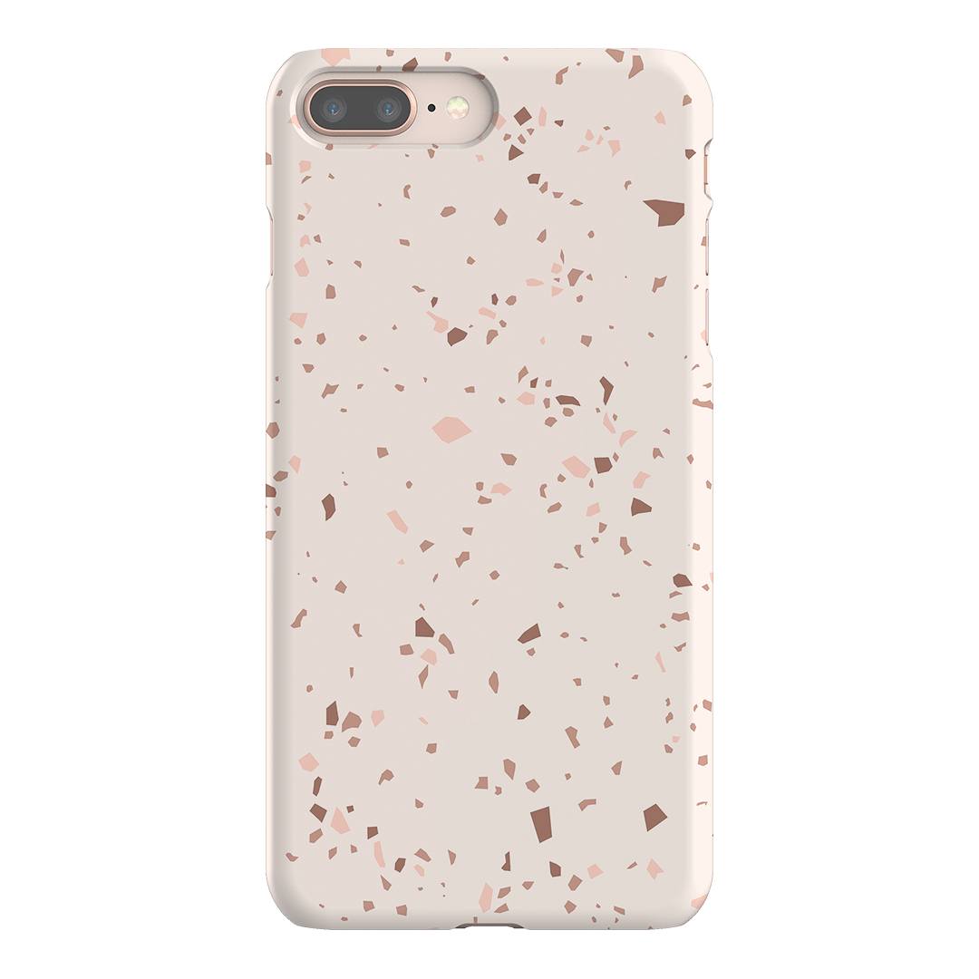 Neutral Terrazzo Printed Phone Cases iPhone 8 Plus / Snap by The Dairy - The Dairy