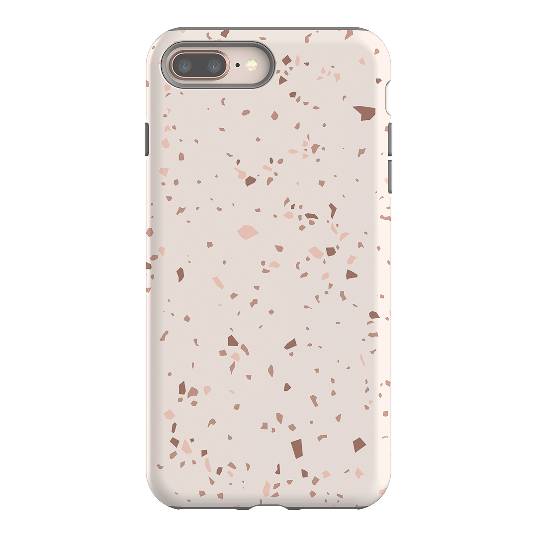 Neutral Terrazzo Printed Phone Cases iPhone 8 Plus / Armoured by The Dairy - The Dairy