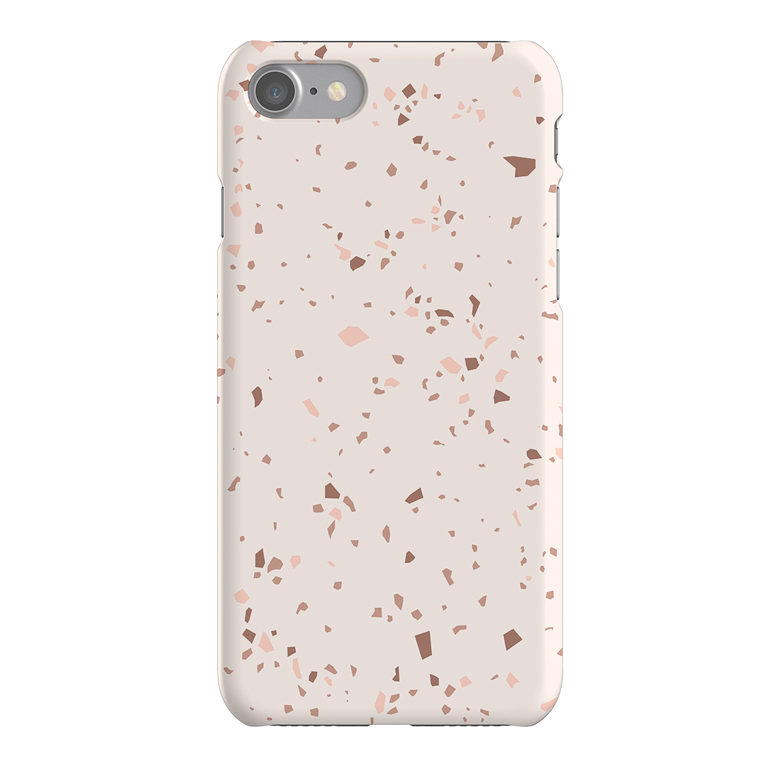 Neutral Terrazzo Printed Phone Cases iPhone SE / Snap by The Dairy - The Dairy