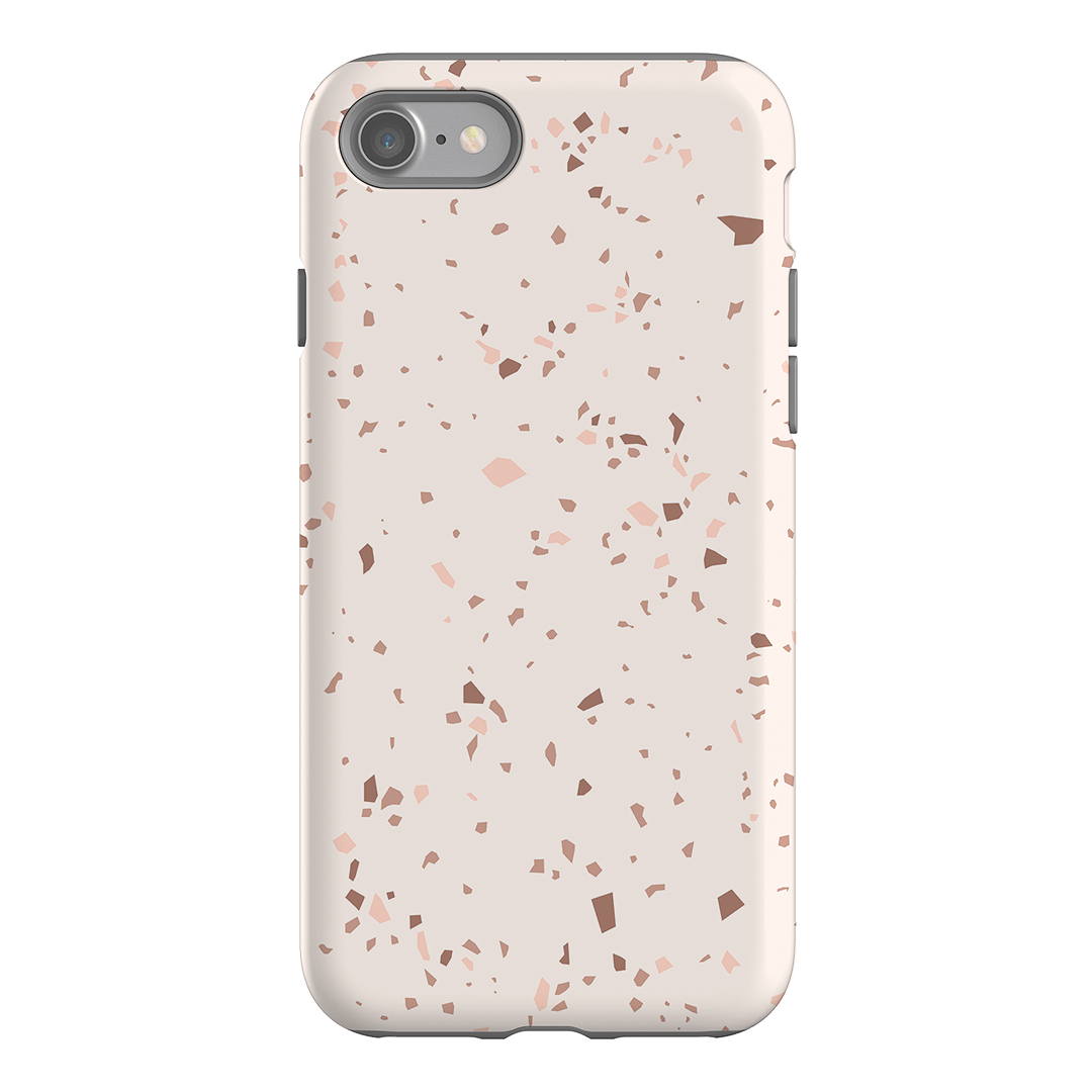 Neutral Terrazzo Printed Phone Cases iPhone SE / Armoured by The Dairy - The Dairy