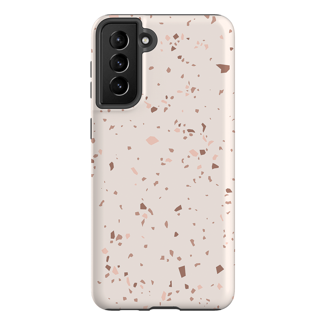 Neutral Terrazzo Printed Phone Cases Samsung Galaxy S21 Plus / Armoured by The Dairy - The Dairy
