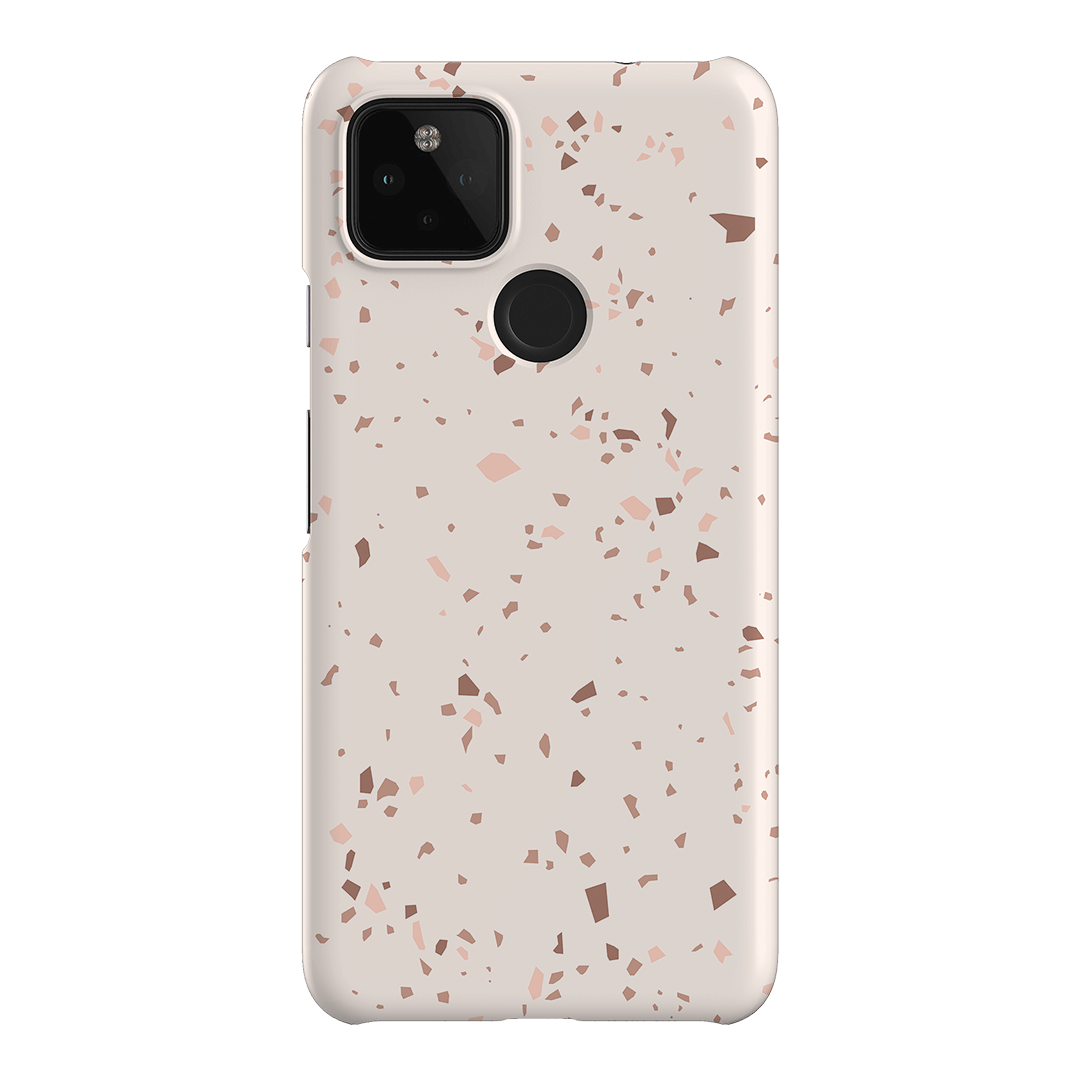 Neutral Terrazzo Printed Phone Cases Google Pixel 4A 5G / Snap by The Dairy - The Dairy