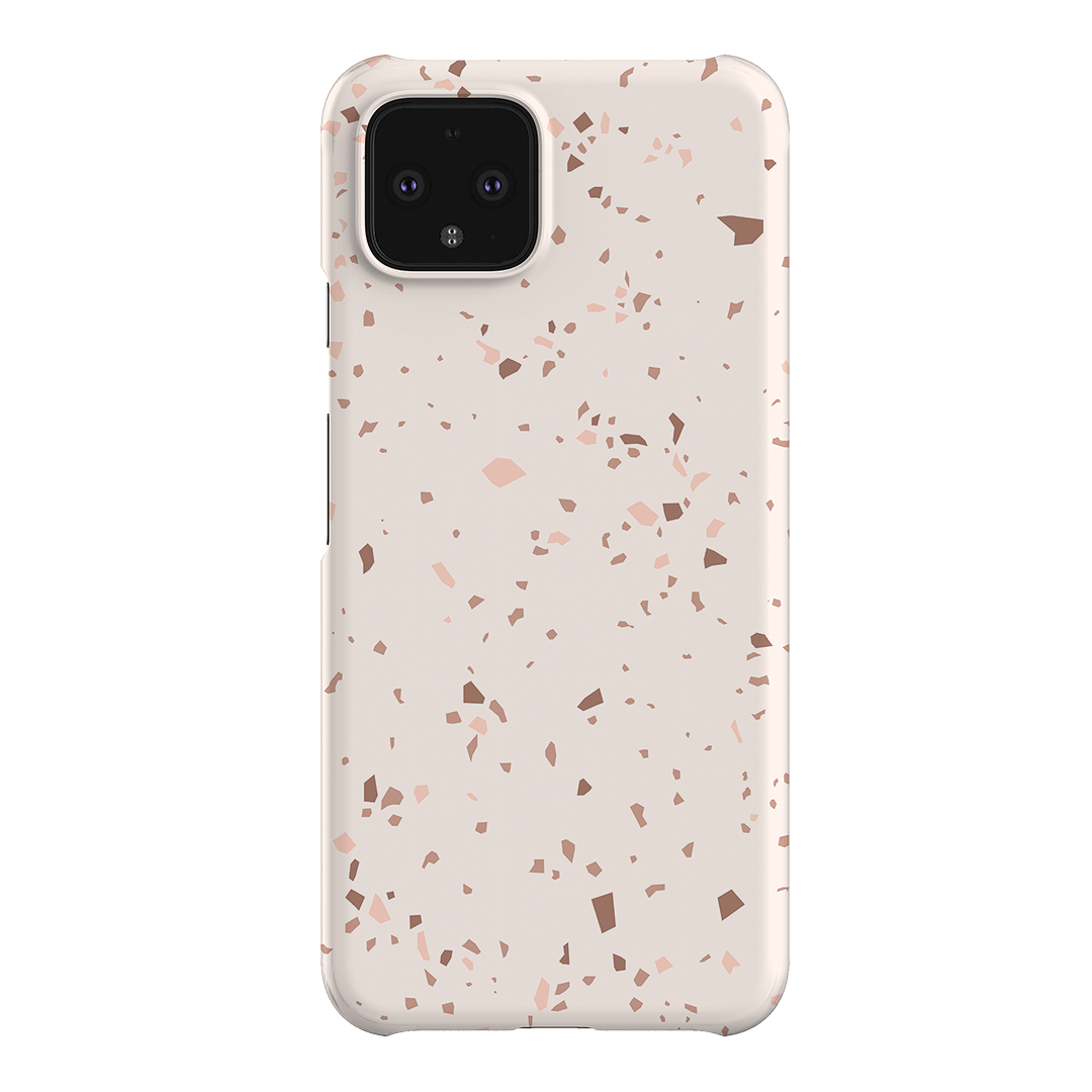 Neutral Terrazzo Printed Phone Cases Google Pixel 4 / Snap by The Dairy - The Dairy