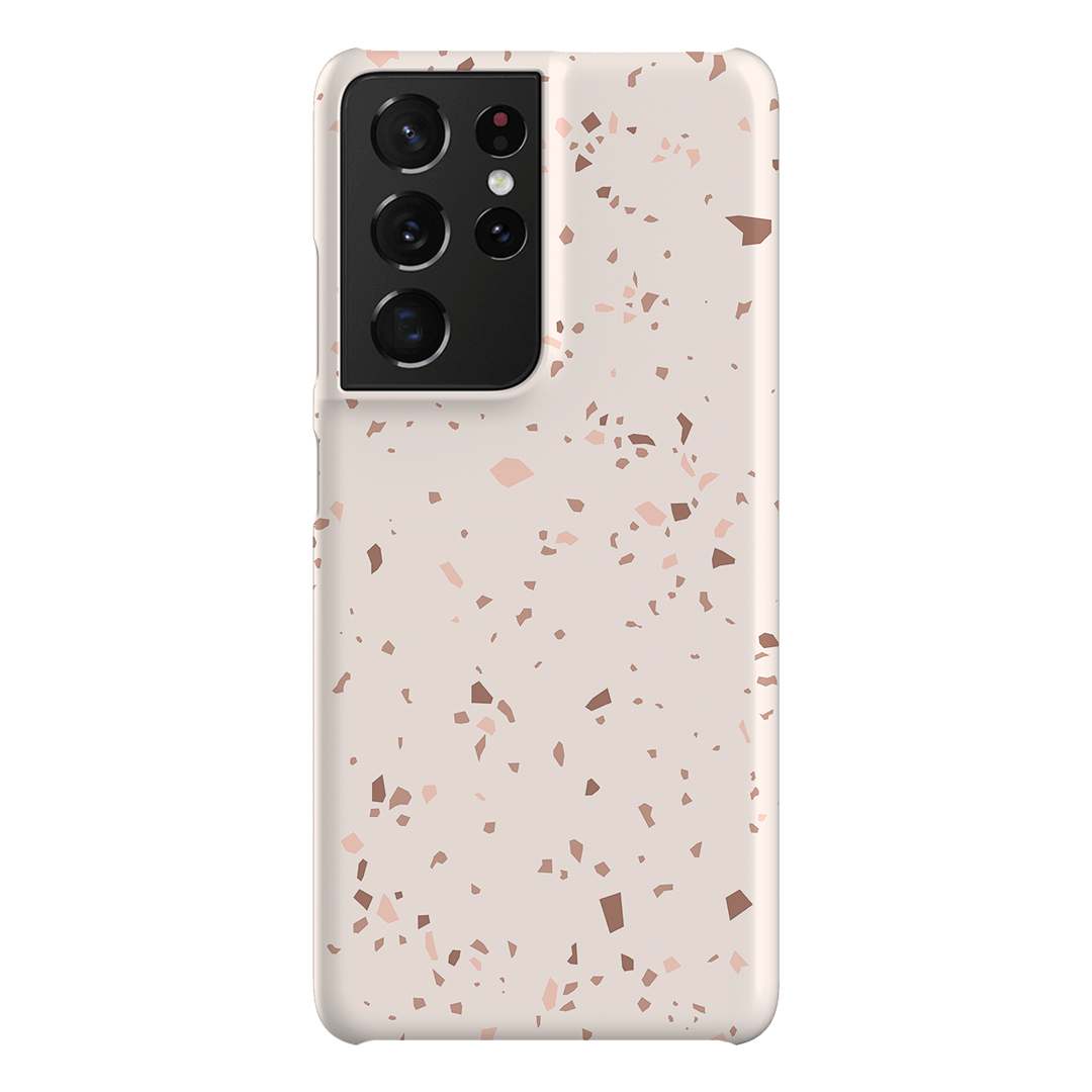 Neutral Terrazzo Printed Phone Cases Samsung Galaxy S21 Ultra / Snap by The Dairy - The Dairy