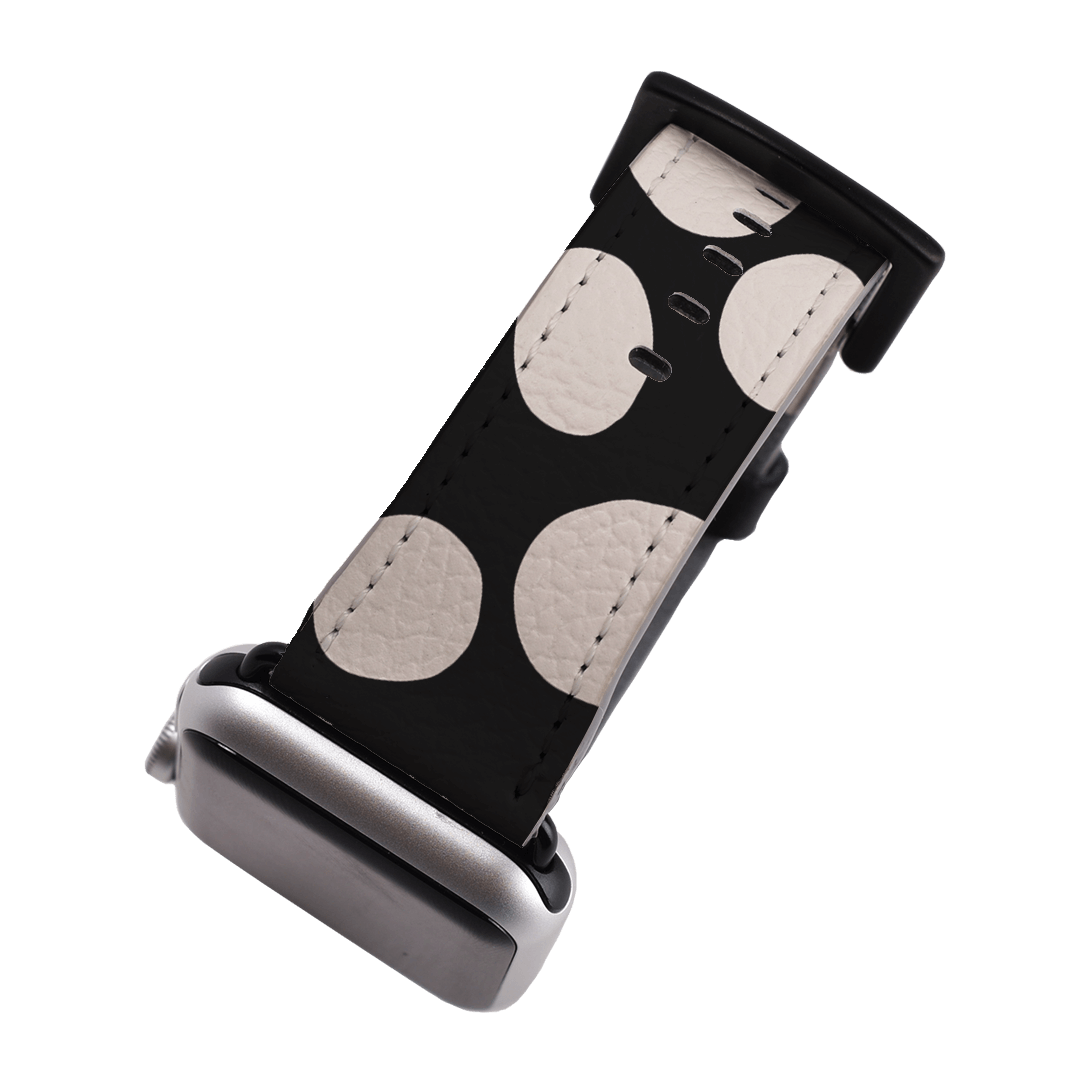 Pebbles Noir Apple Watch Band Watch Strap by Veronica Tucker - The Dairy