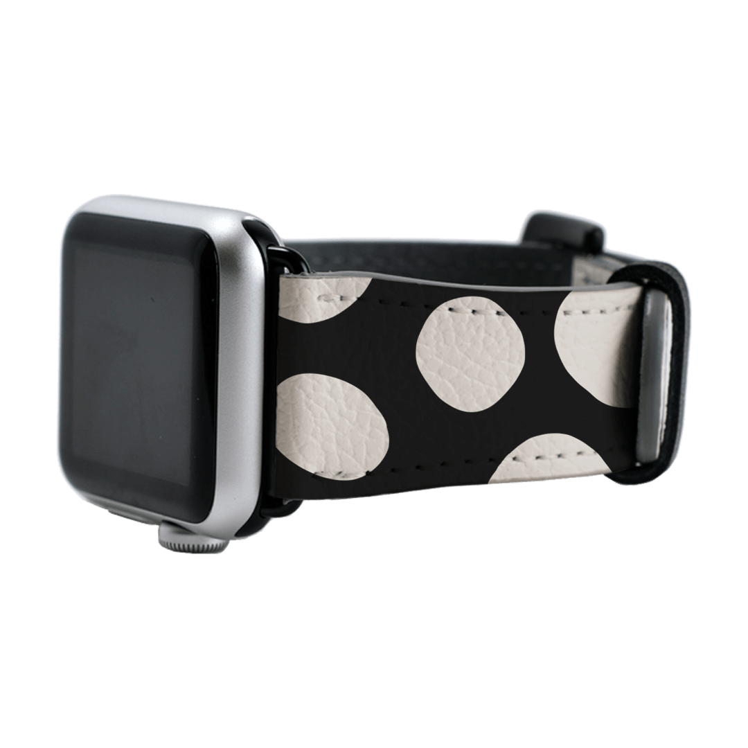 Pebbles Noir Apple Watch Band Watch Strap by Veronica Tucker - The Dairy