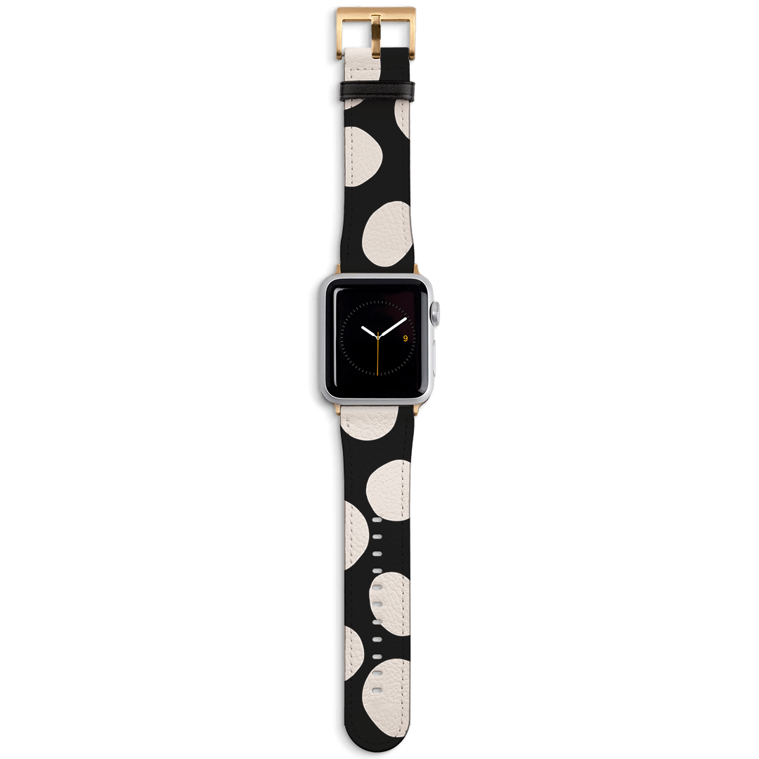 Pebbles Noir Apple Watch Band Watch Strap Apple Watch / 38/40 MM Gold by Veronica Tucker - The Dairy