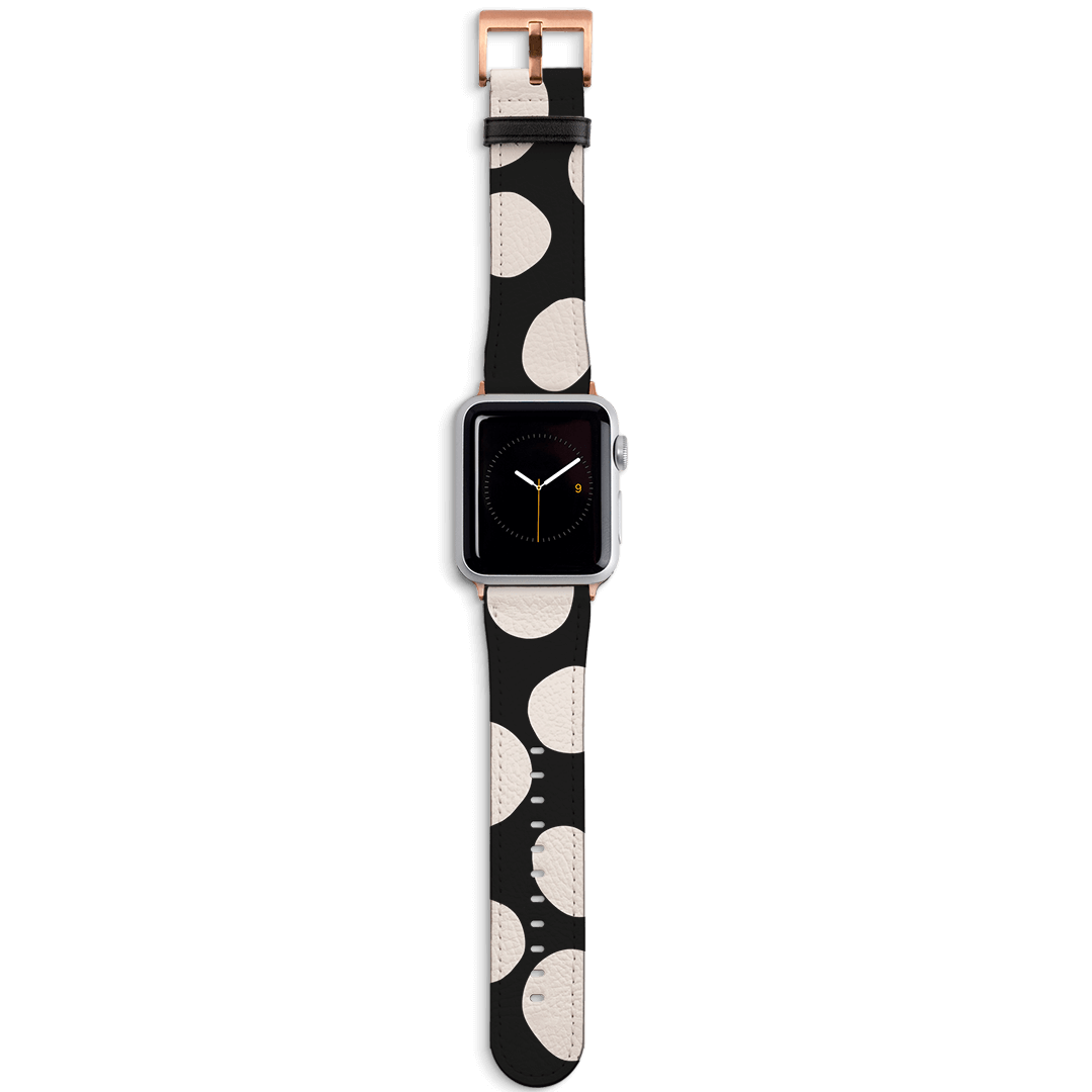 Pebbles Noir Apple Watch Band Watch Strap Apple Watch / 38/40 MM Rose Gold by Veronica Tucker - The Dairy