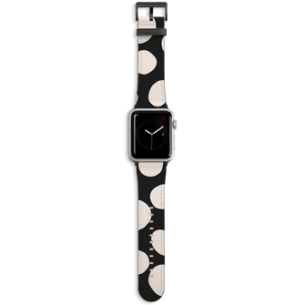 Pebbles Noir Apple Watch Band Watch Strap Apple Watch / 38/40 MM Black by Veronica Tucker - The Dairy