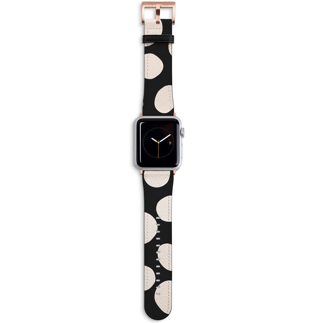 Pebbles Noir Apple Watch Band Watch Strap Apple Watch / 42/44 MM Rose Gold by Veronica Tucker - The Dairy