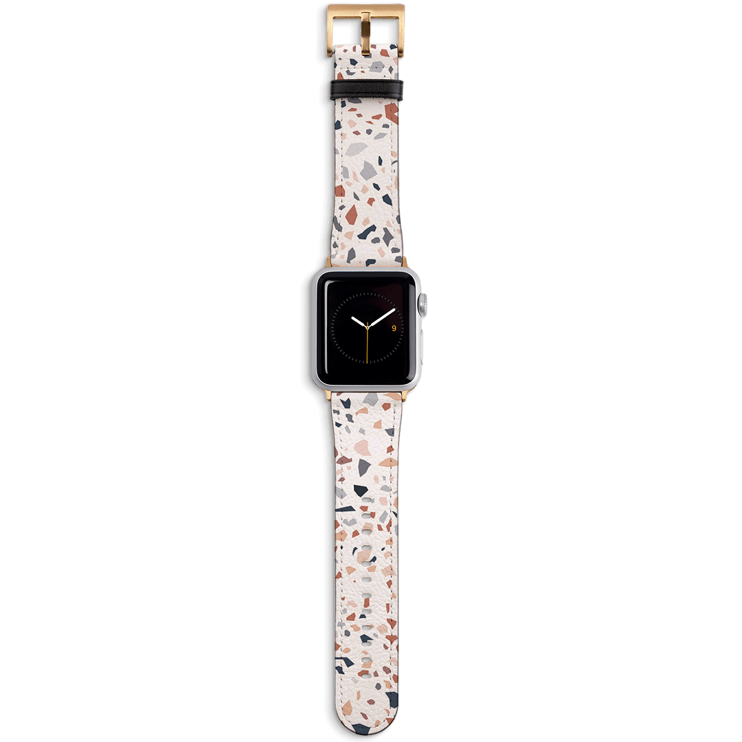 Terrazzo Apple Watch Strap Watch Strap 42/44 MM Gold by The Dairy - The Dairy