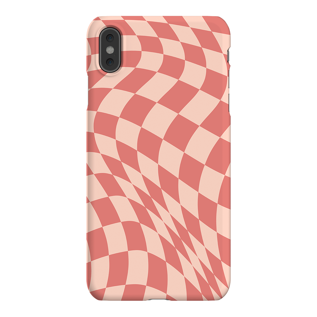 Wavy Check Blush on Blush Matte Case Matte Phone Cases iPhone XS Max / Snap by The Dairy - The Dairy