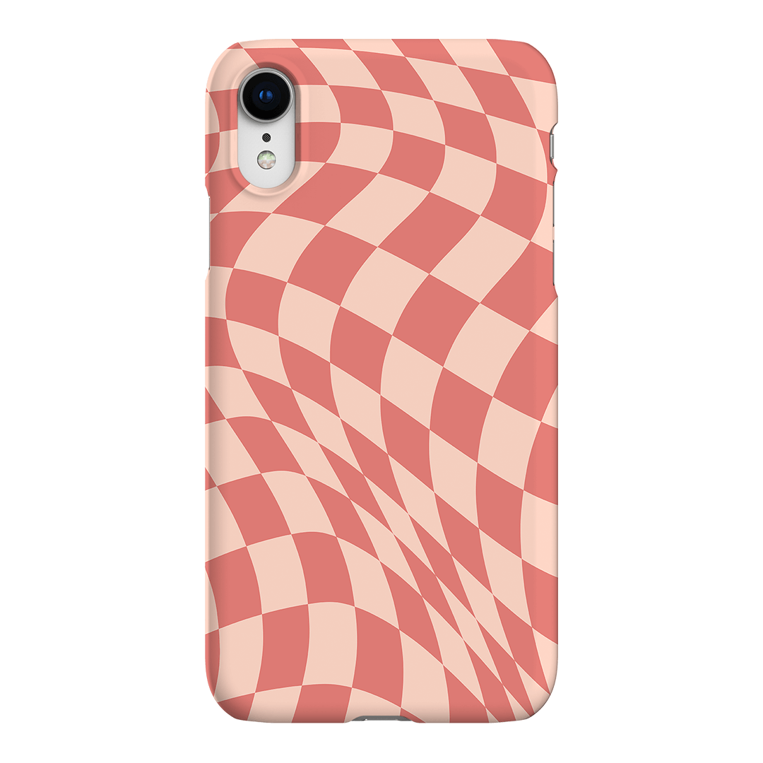 Wavy Check Blush on Blush Matte Case Matte Phone Cases iPhone XR / Snap by The Dairy - The Dairy