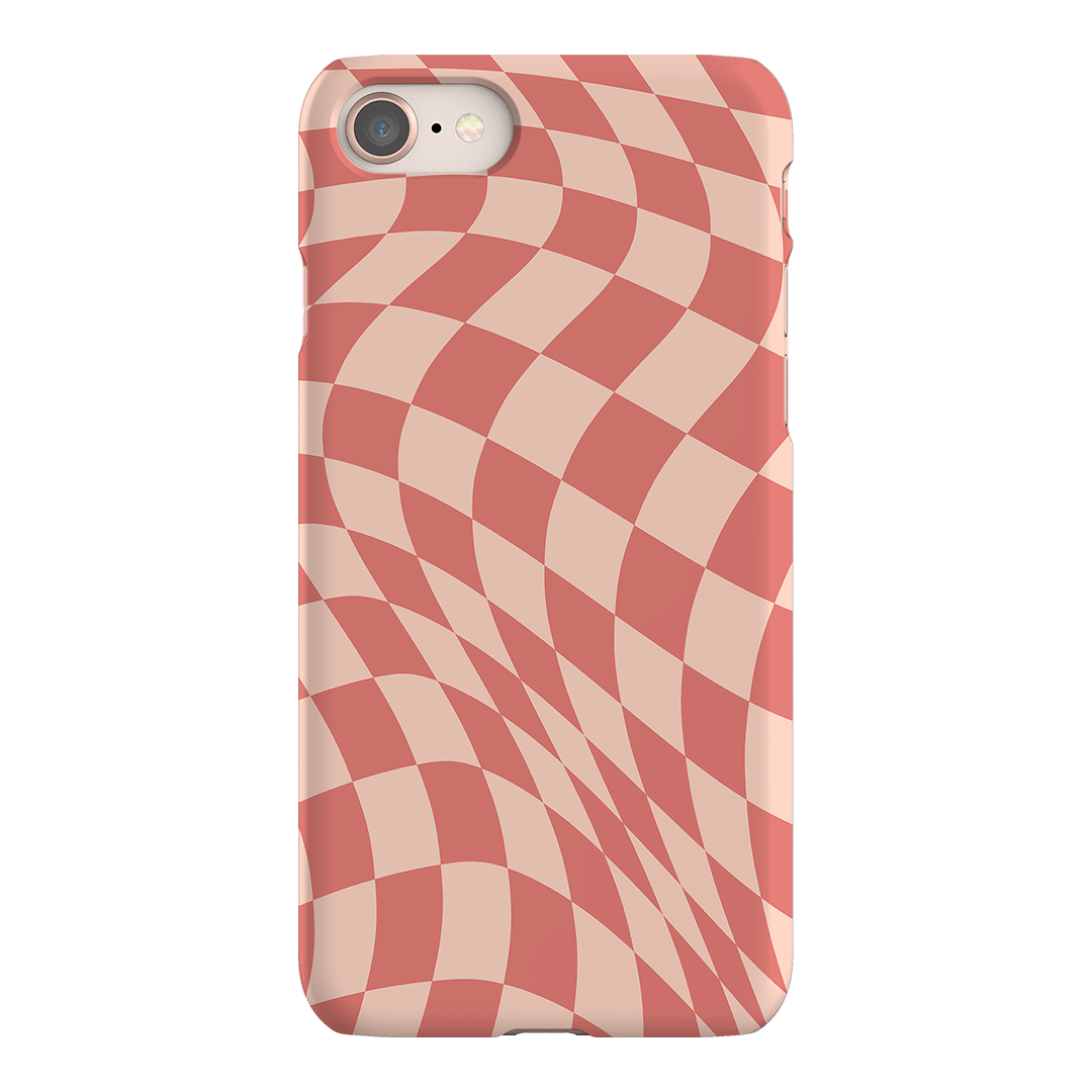 Wavy Check Blush on Blush Matte Case Matte Phone Cases iPhone 8 / Snap by The Dairy - The Dairy