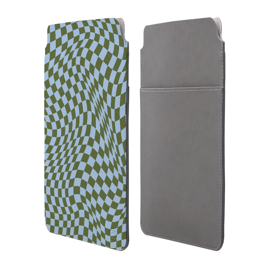Wavy Check Forest on Sky Laptop & iPad Sleeve Laptop & Tablet Sleeve by The Dairy - The Dairy