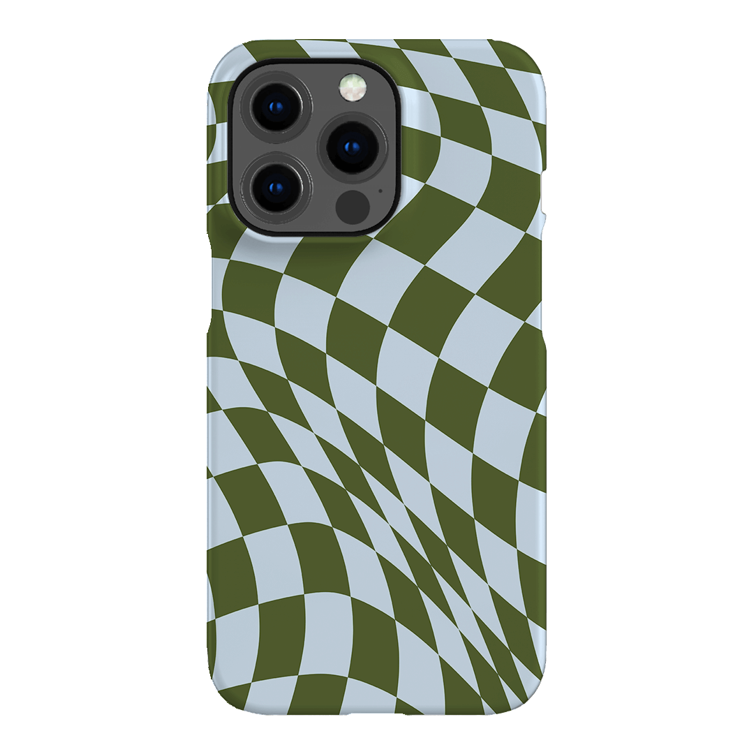 Wavy Check Forest on Sky Matte Case Matte Phone Cases iPhone 13 Pro / Snap by The Dairy - The Dairy