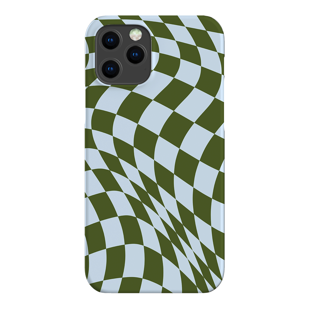 Wavy Check Forest on Sky Matte Case Matte Phone Cases iPhone 12 Pro / Snap by The Dairy - The Dairy
