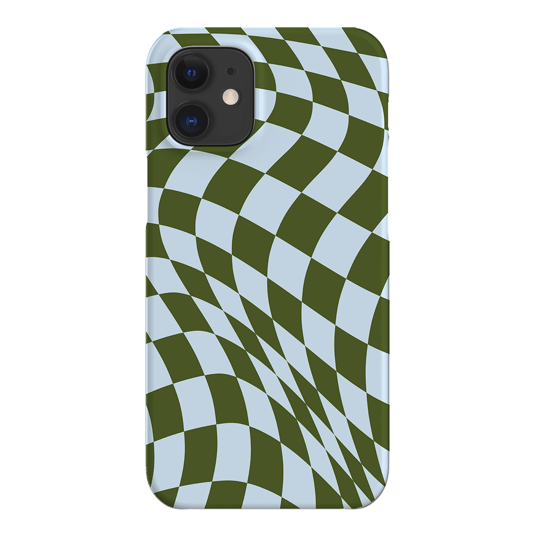 Wavy Check Forest on Sky Matte Case Matte Phone Cases iPhone 12 Mini / Snap by The Dairy - The Dairy