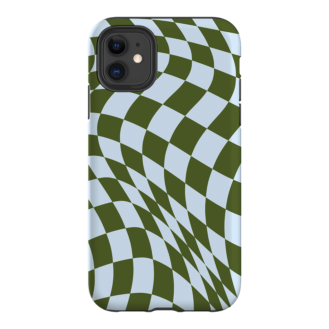 Wavy Check Forest on Sky Matte Case Matte Phone Cases iPhone 11 / Armoured by The Dairy - The Dairy