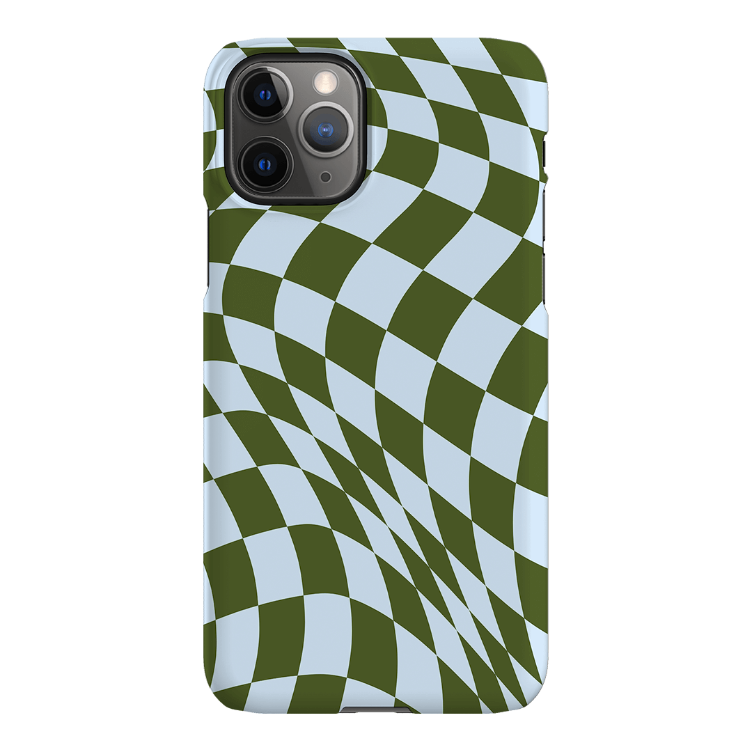 Wavy Check Forest on Sky Matte Case Matte Phone Cases iPhone 11 Pro / Snap by The Dairy - The Dairy