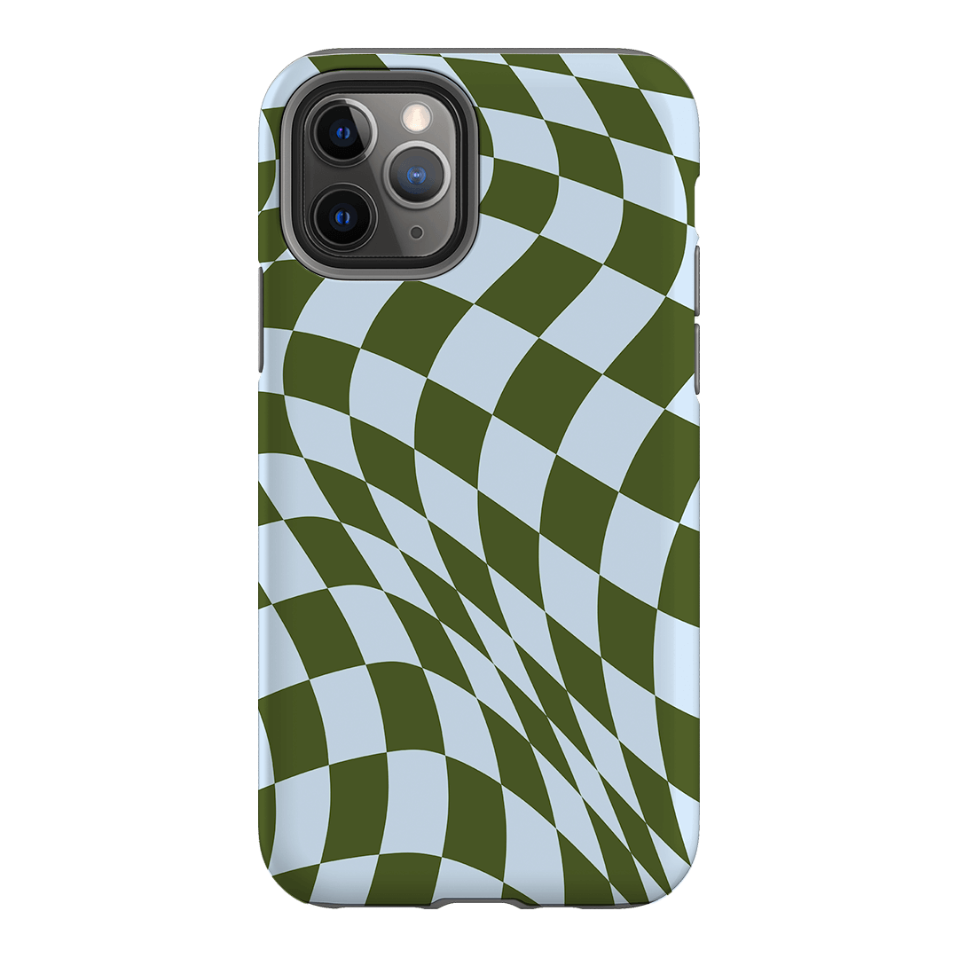 Wavy Check Forest on Sky Matte Case Matte Phone Cases iPhone 11 Pro / Armoured by The Dairy - The Dairy