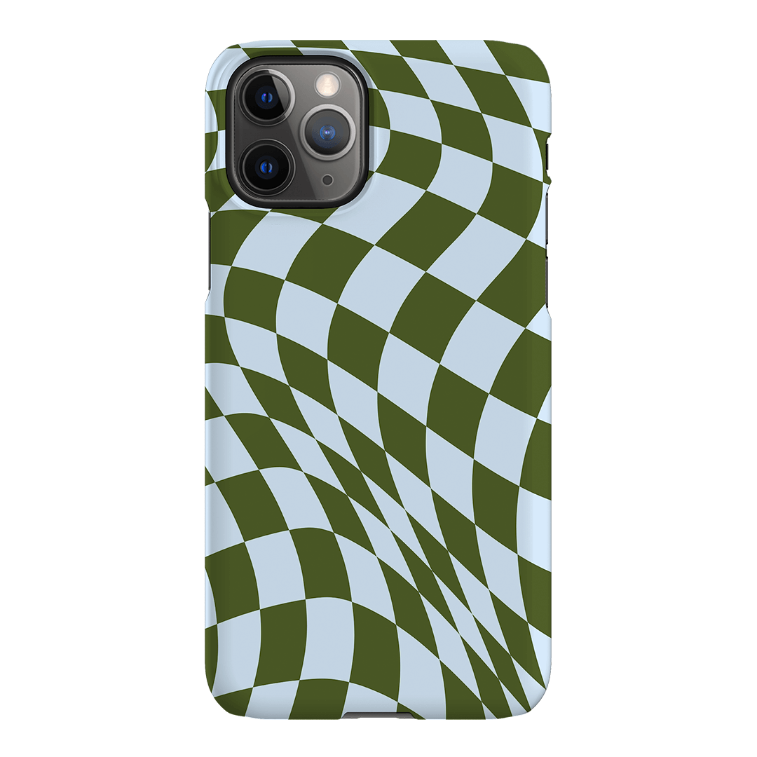 Wavy Check Forest on Sky Matte Case Matte Phone Cases iPhone 11 Pro Max / Snap by The Dairy - The Dairy