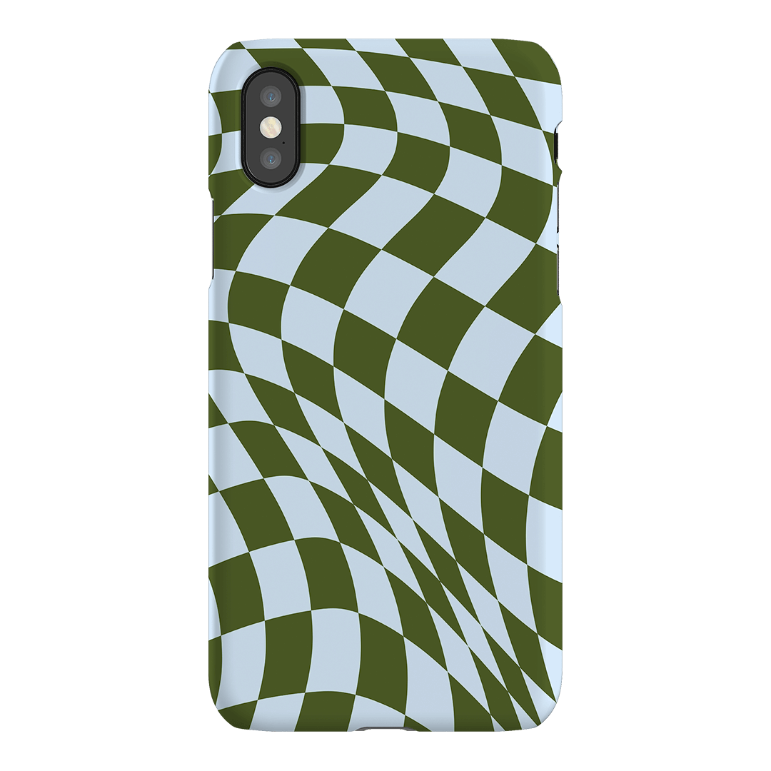 Wavy Check Forest on Sky Matte Case Matte Phone Cases iPhone XS / Snap by The Dairy - The Dairy