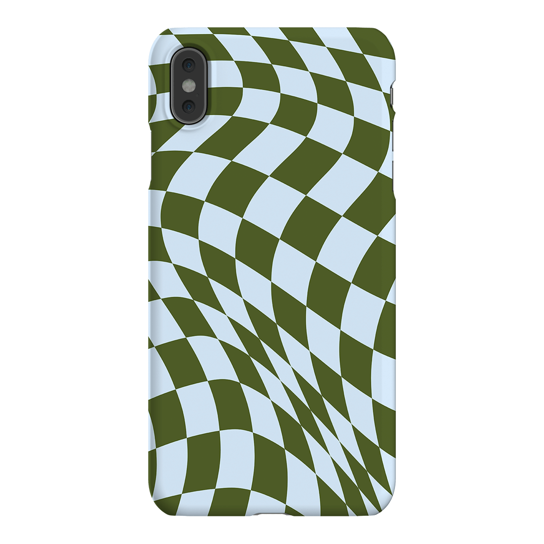 Wavy Check Forest on Sky Matte Case Matte Phone Cases iPhone XS Max / Snap by The Dairy - The Dairy
