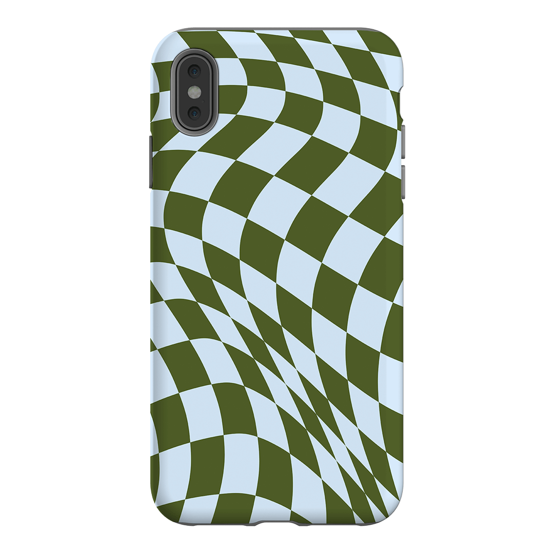 Wavy Check Forest on Sky Matte Case Matte Phone Cases iPhone XS Max / Armoured by The Dairy - The Dairy