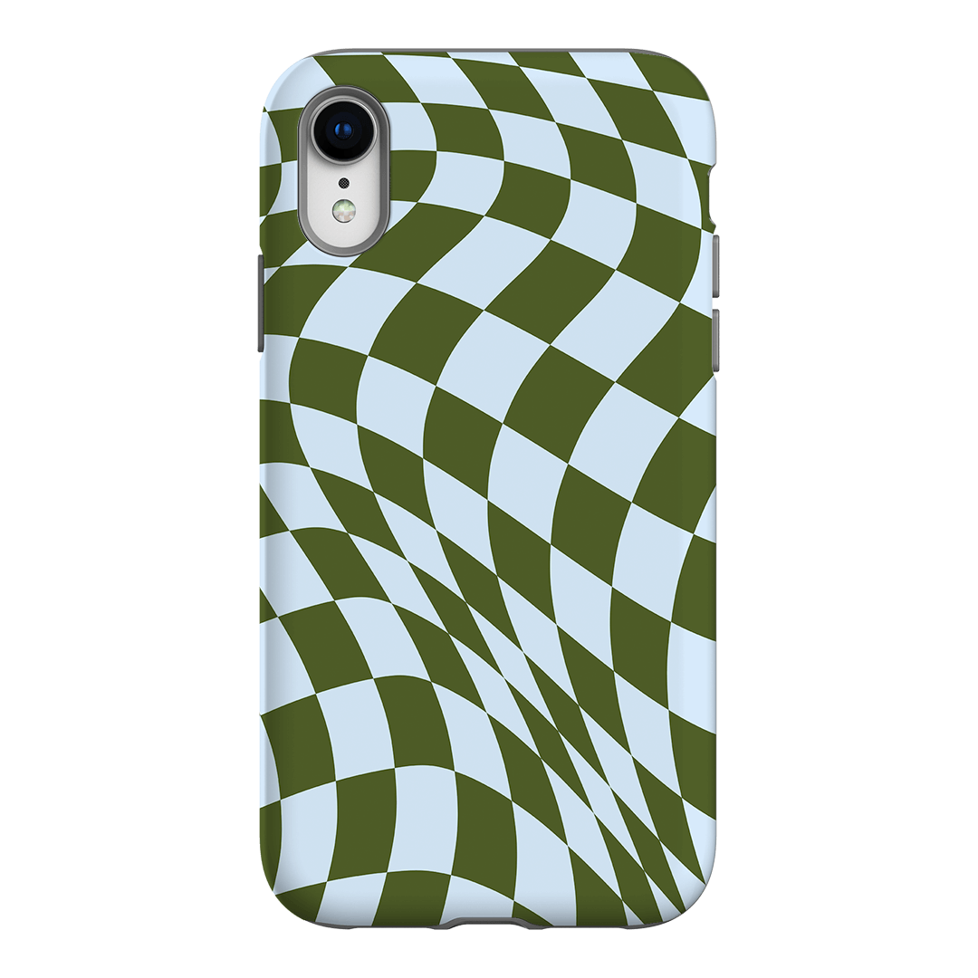 Wavy Check Forest on Sky Matte Case Matte Phone Cases iPhone XR / Armoured by The Dairy - The Dairy