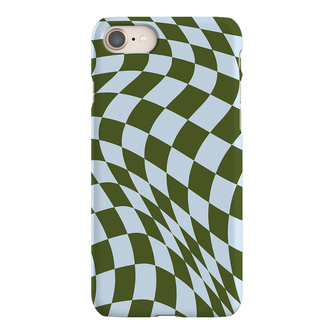 Wavy Check Forest on Sky Matte Case Matte Phone Cases iPhone 8 / Snap by The Dairy - The Dairy