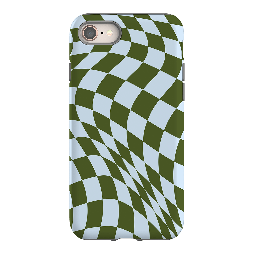 Wavy Check Forest on Sky Matte Case Matte Phone Cases iPhone 8 / Armoured by The Dairy - The Dairy